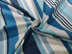 100% Cotton Poplin Lycra stripes 58" wide [12462-12464]