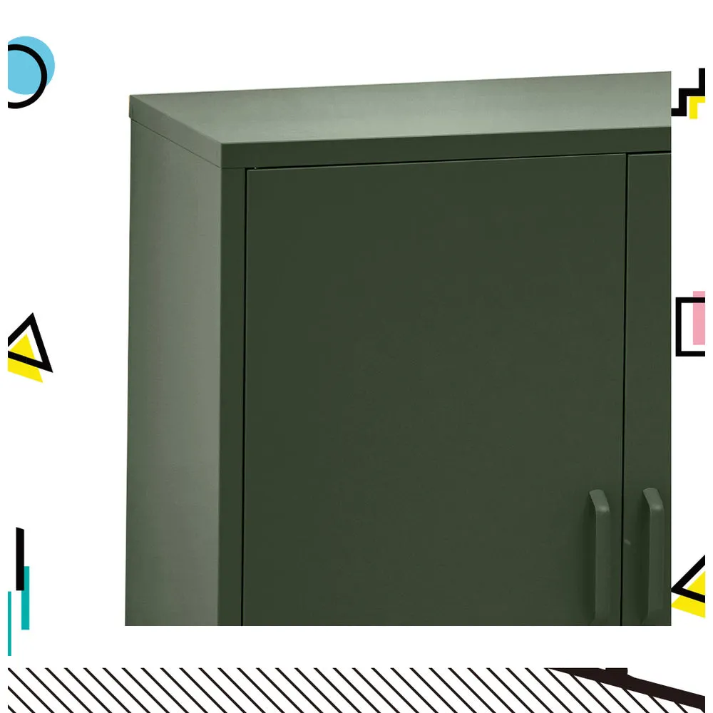 Ansel Buffet Sideboard Metal Cabinet - Green