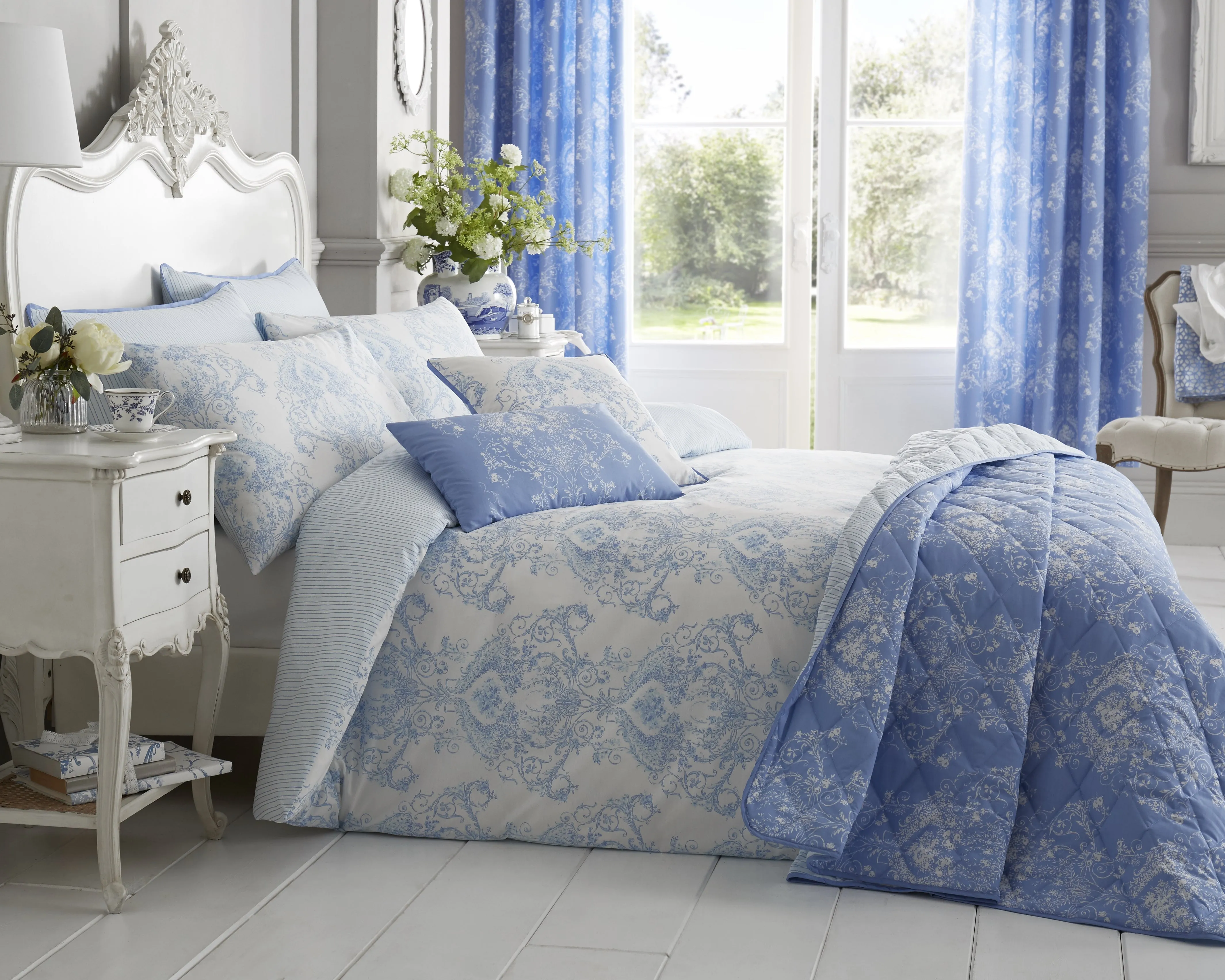 Bellissimo Toile Cotton Rich 200 TC Duvet Set