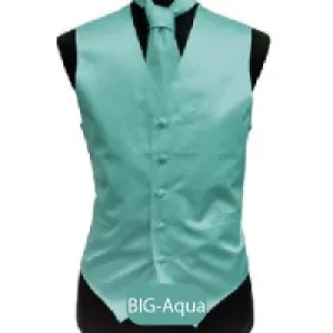 Big-Aqua Mens Solid Vest