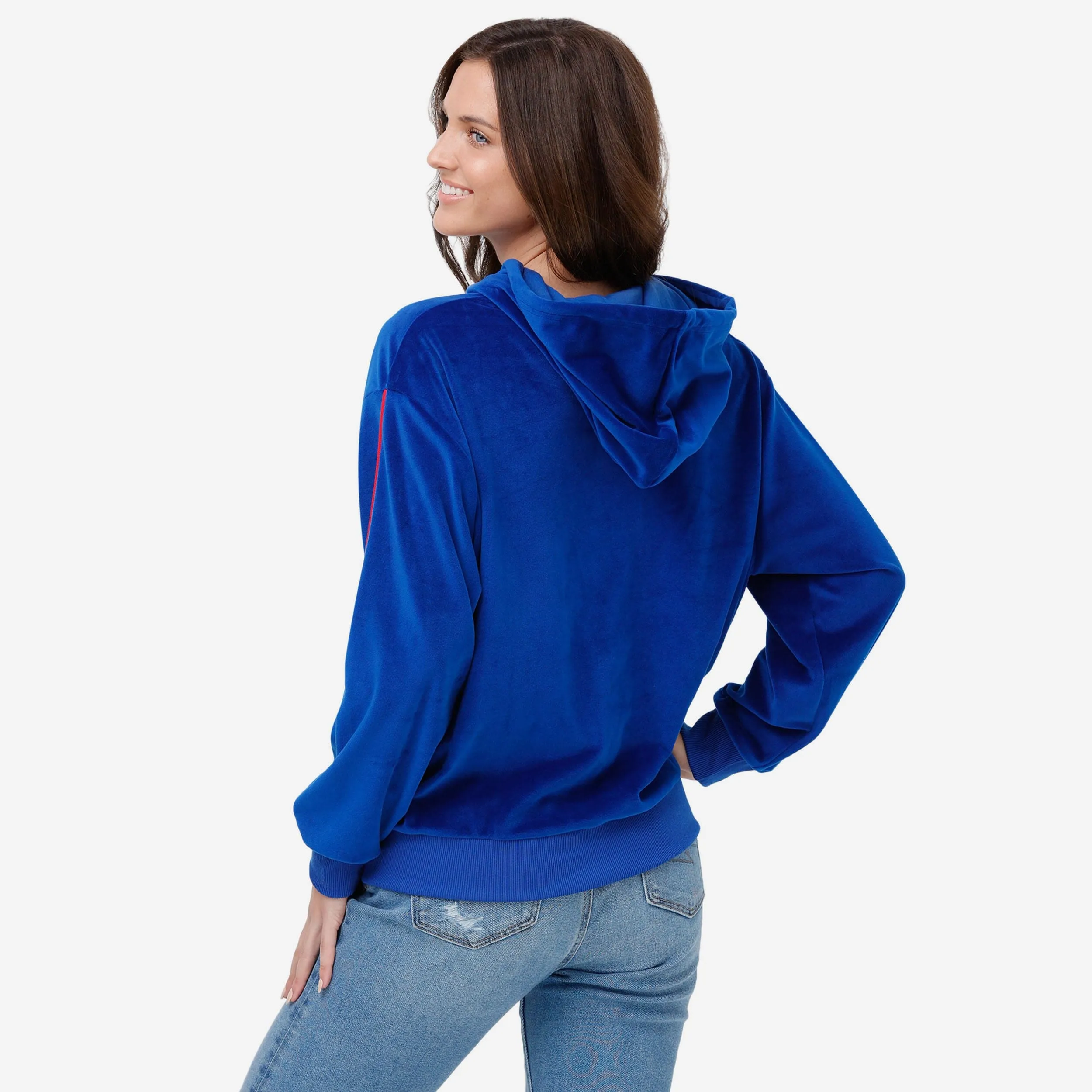 Buffalo Bills Womens Velour Hooded Sweatshirt