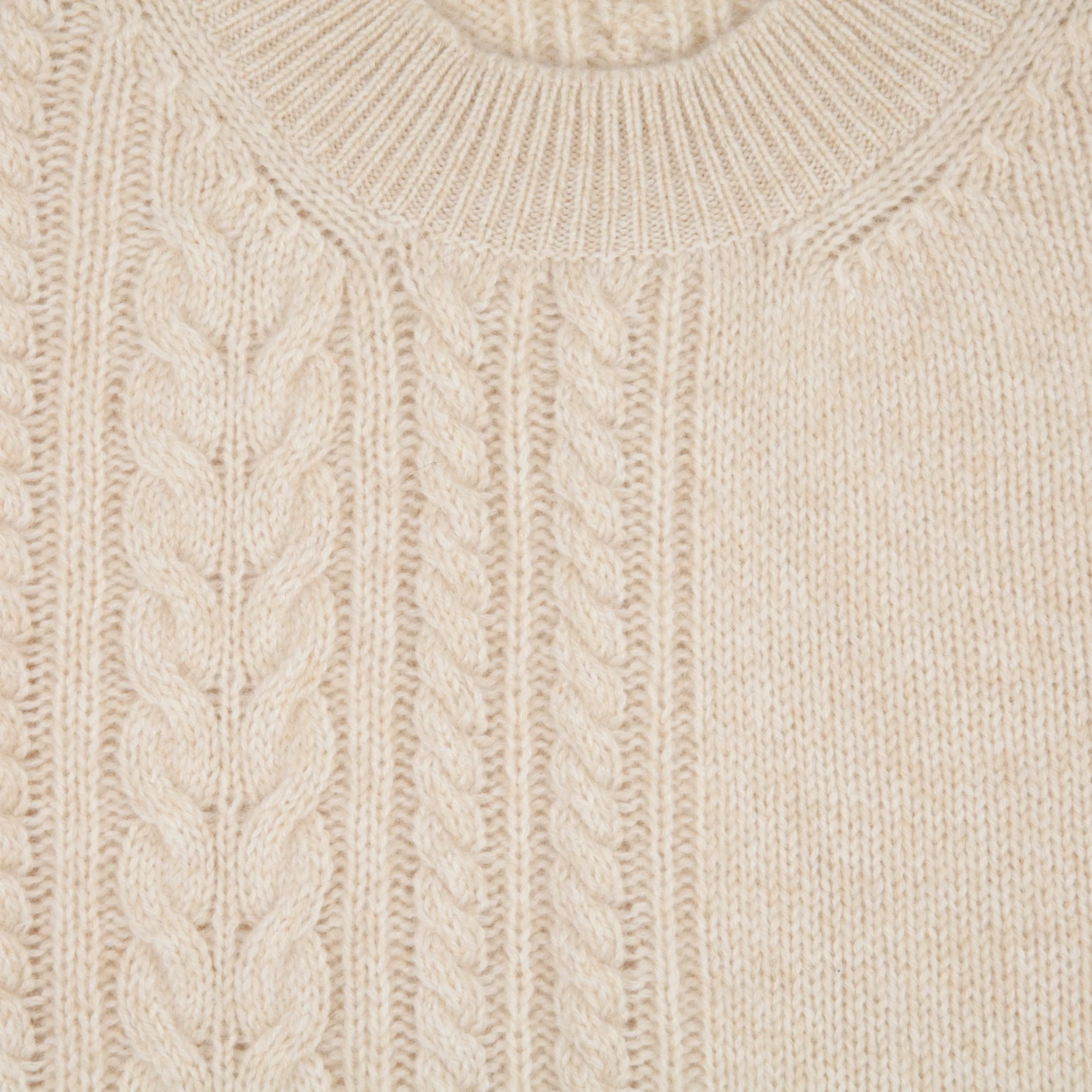 Cable Knit Cashmere Sweater