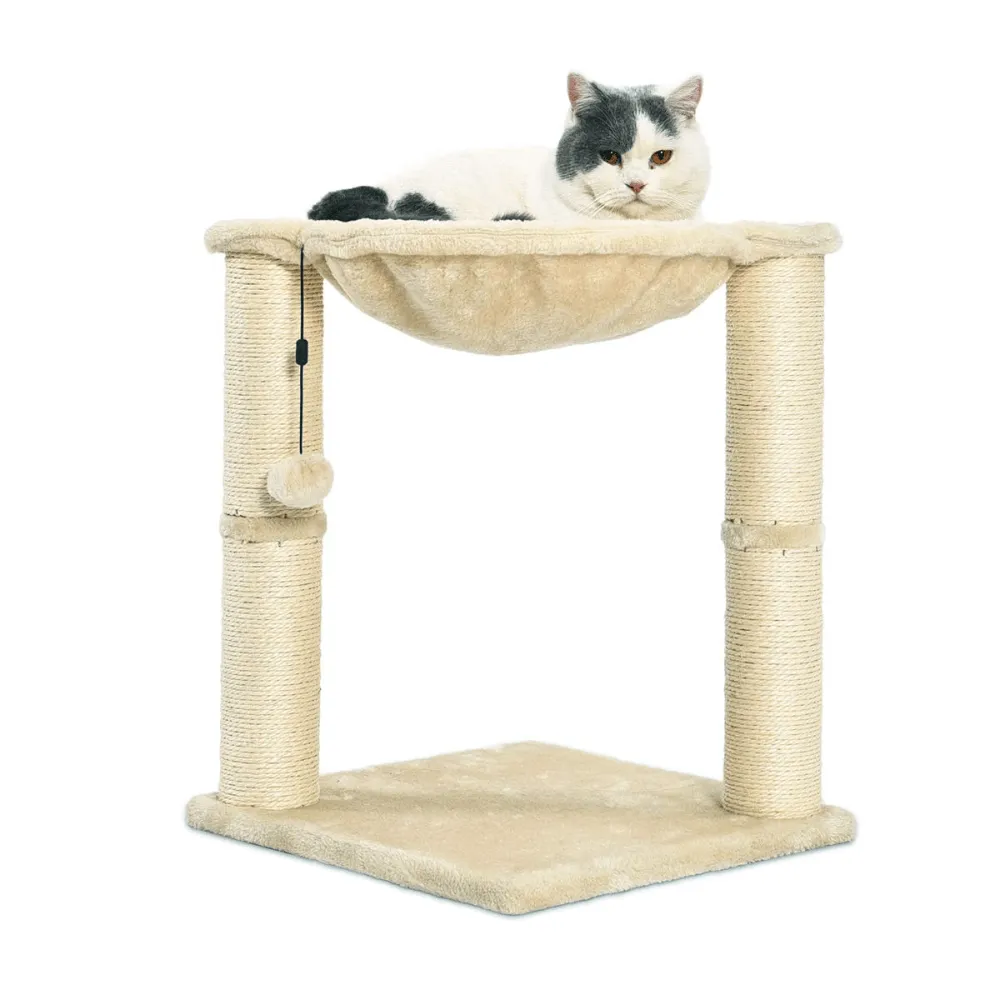 Callas Rio and Me Condo Tree Tower with Hammock Bed and 2 Scratching Post for Kittens & Cats