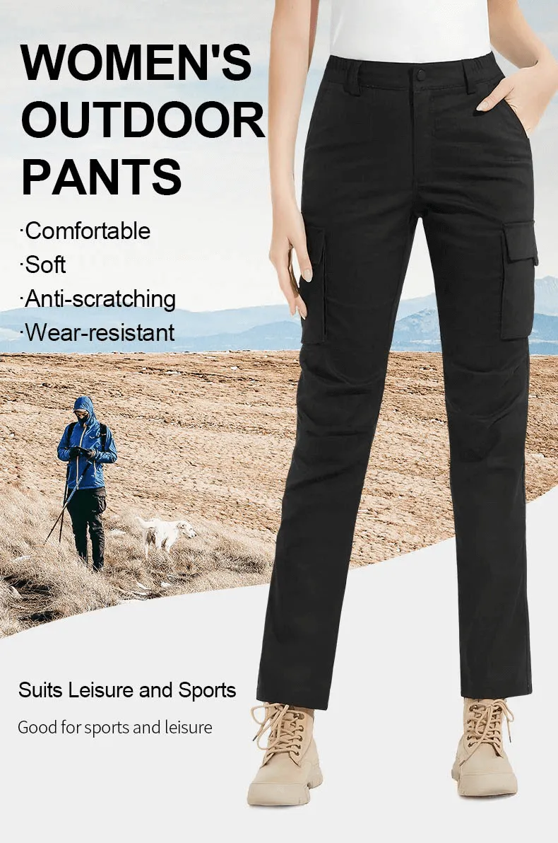 Casual Trekking Waterproof Trousers for Women with Multi-Pockets - SF0219