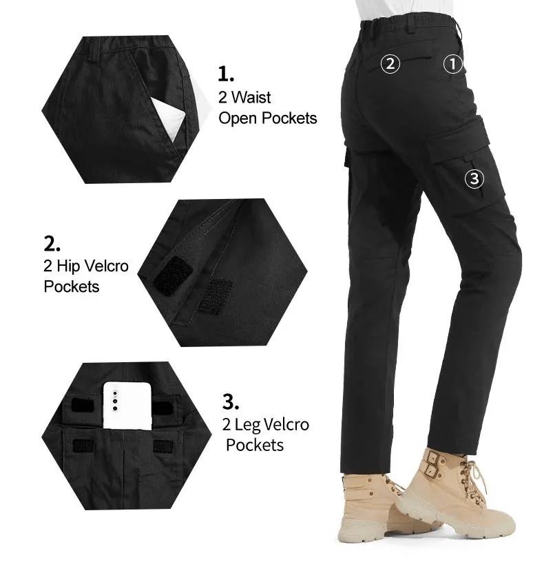 Casual Trekking Waterproof Trousers for Women with Multi-Pockets - SF0219