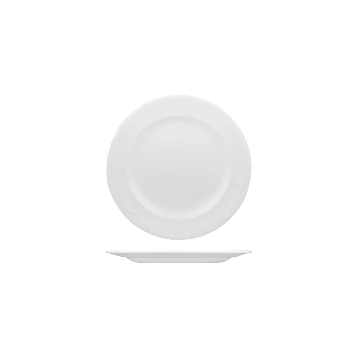 Churchill BUCKINGHAM OVAL WIDE RIM PLATE-305mm WHITE (x12)