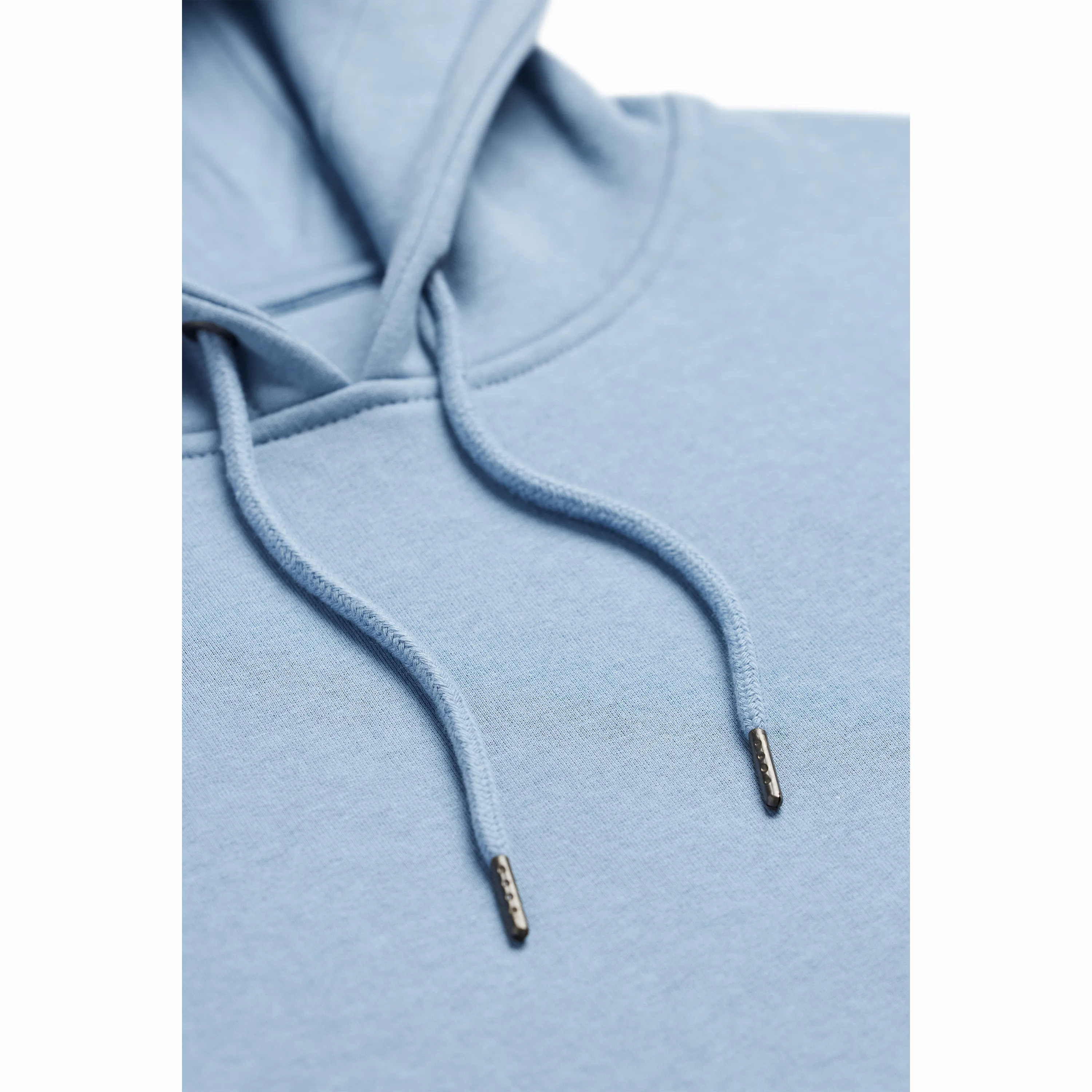 Cloudy Blue Organic Cotton Hooded Sweatshirt