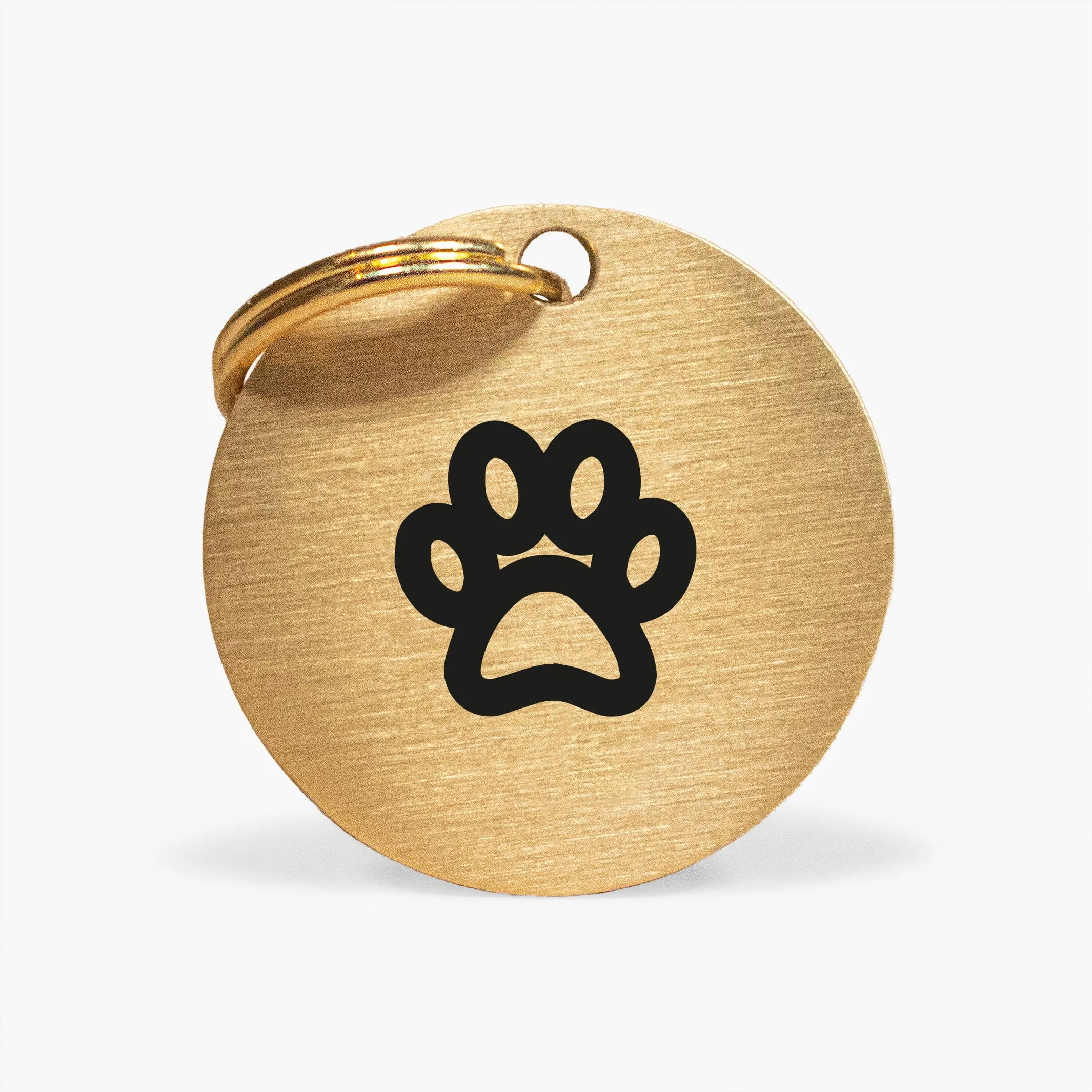 Custom-Engraved Brass Pet Name Tag – Choose Your Unique Symbol