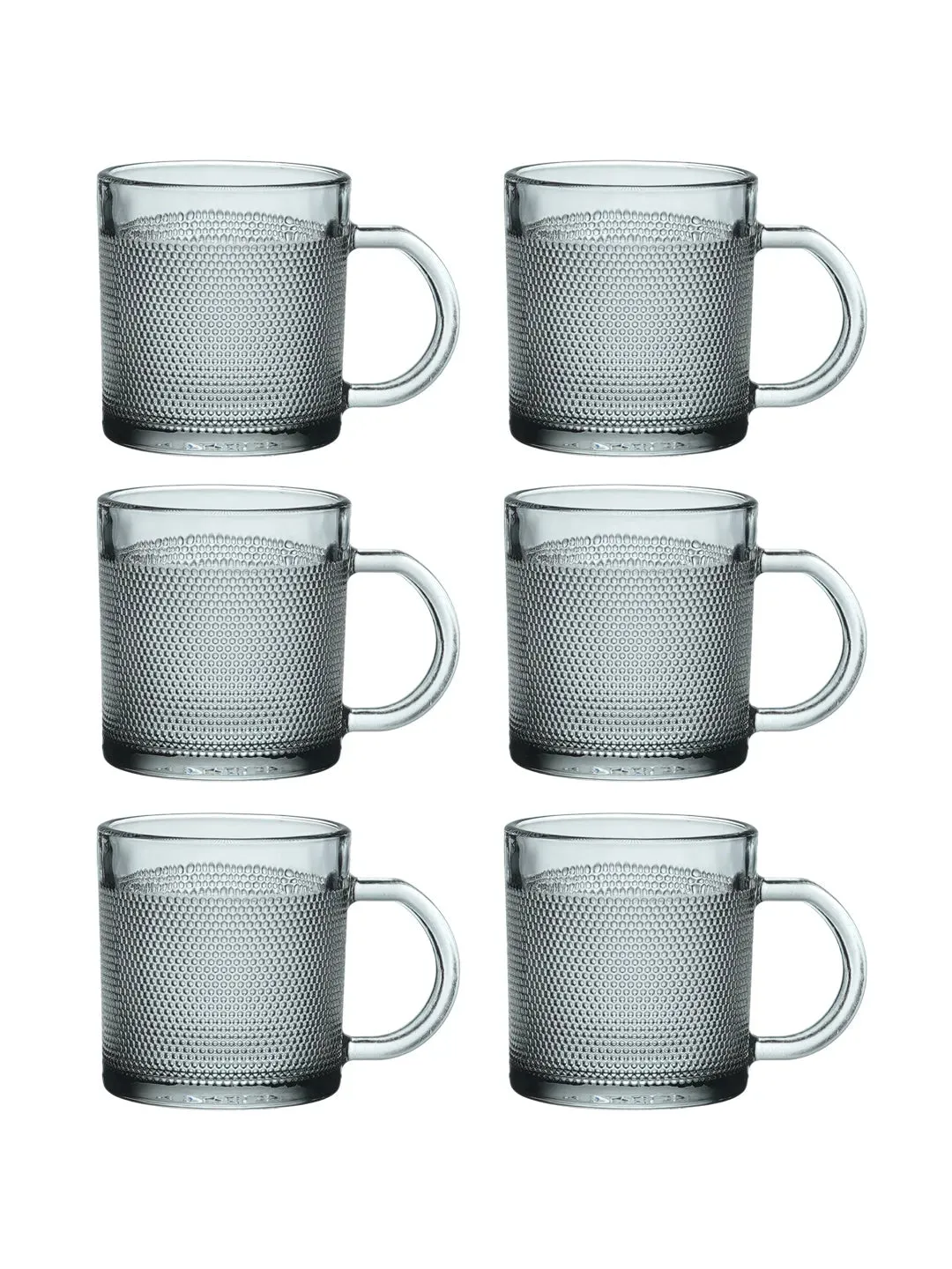 Dotted Shaped Tea Coffee Cups | 175ml | Set of 6