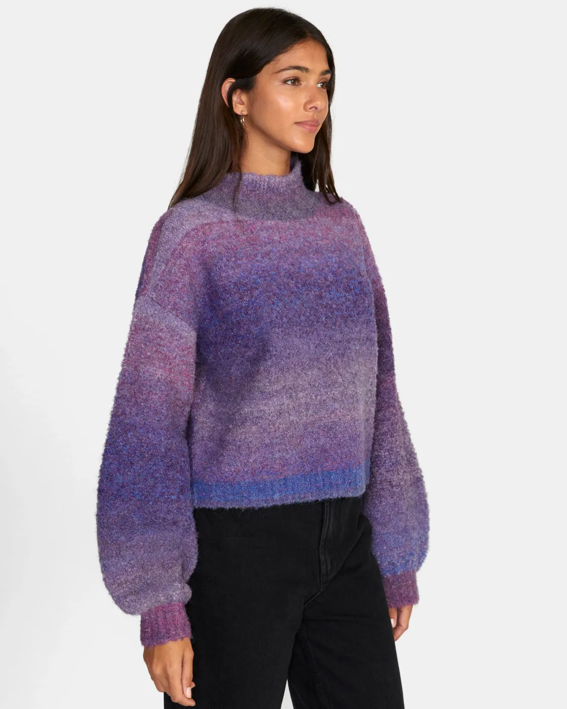 Dream Cycle Turtleneck Sweater - Lavender