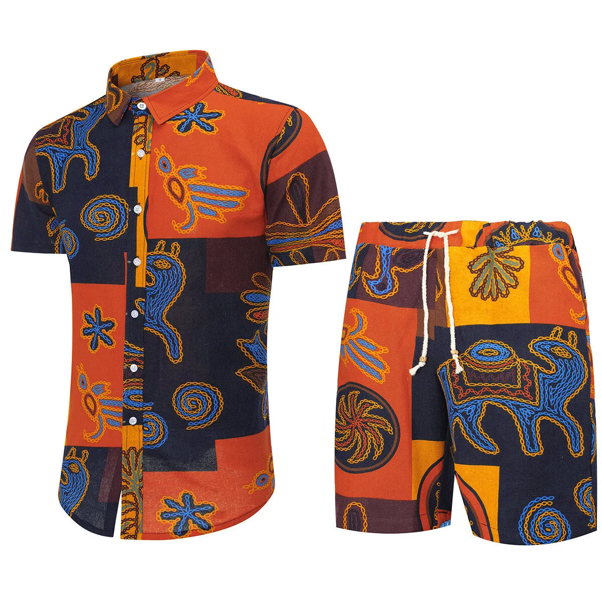 Egyptian Style Hawaii Summer 2-Piece Suit