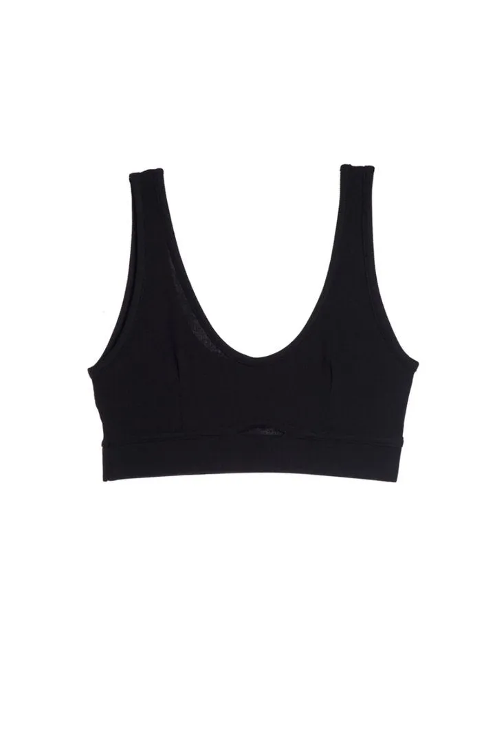 Else | Base Layer Bralette Top (Black) - S