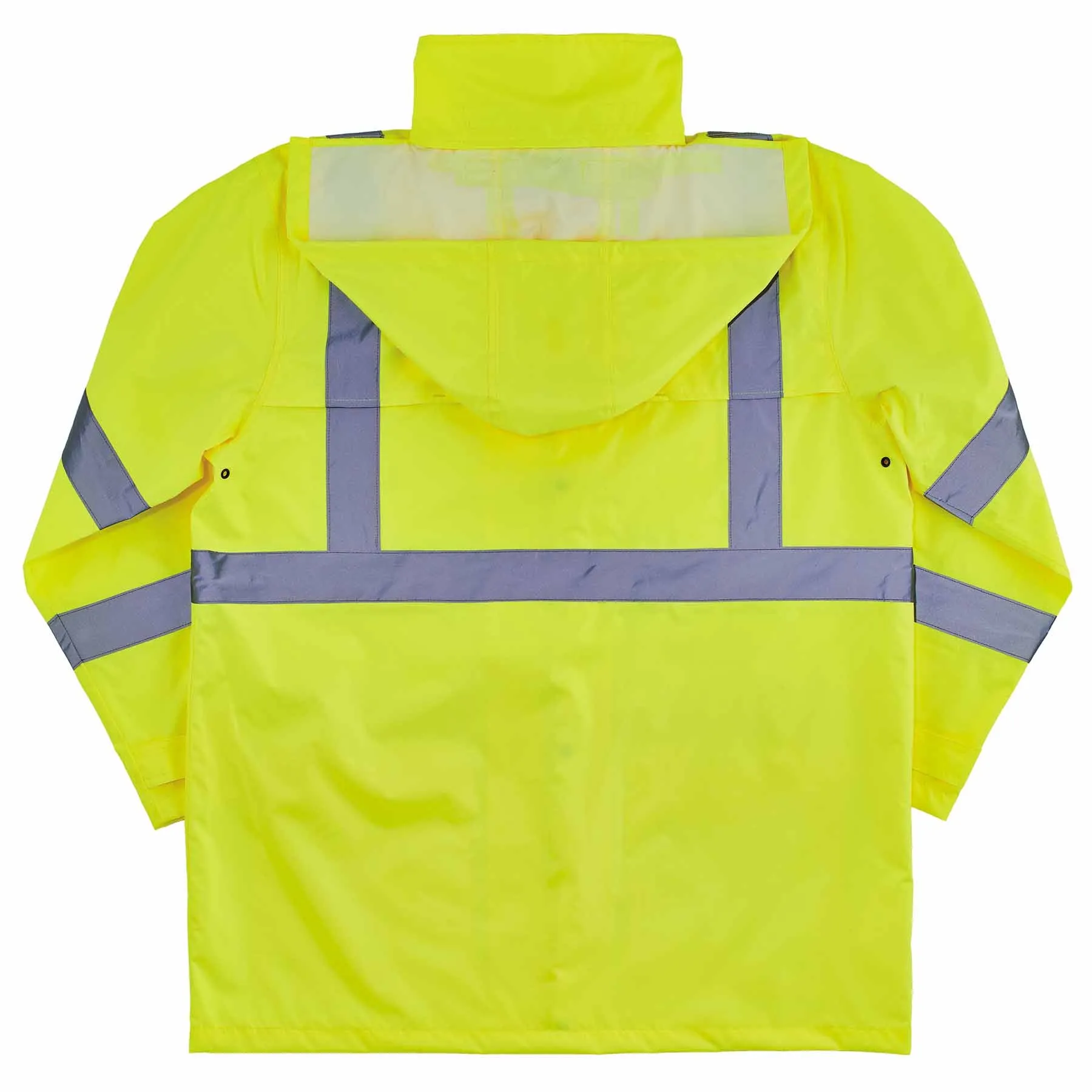 Ergodyne 24334 8366 L Lime Class 3 Lightweight Hi-Vis Rain Jacket