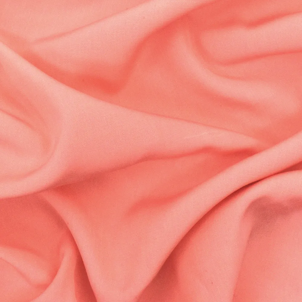 Flamingo Pink Solid Faille Fabric