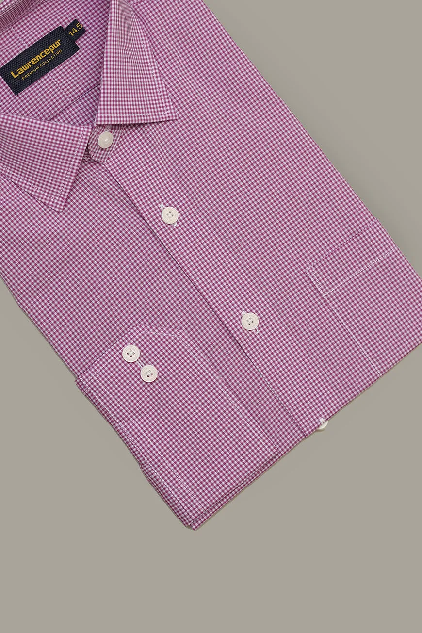 Formal Shirt - Supernova Pink Checks