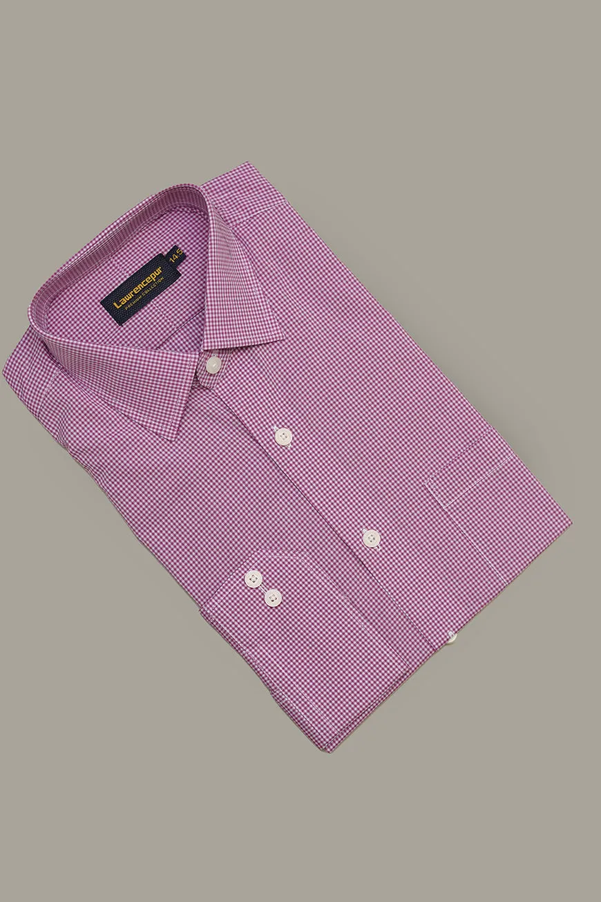 Formal Shirt - Supernova Pink Checks