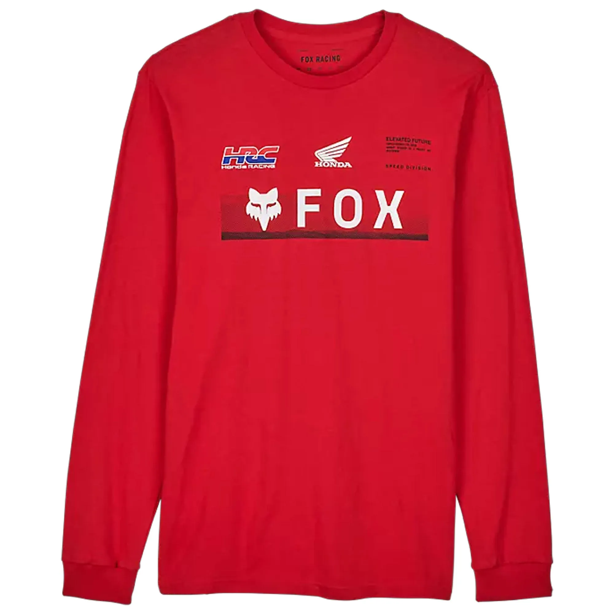 Fox Racing Fox x Honda Premium Long Sleeve Tee T-Shirt Flame Red