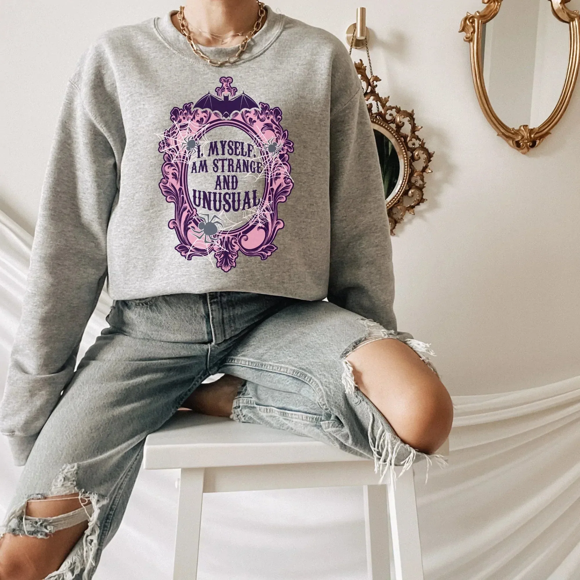 Gothic Shirt, Pastel Halloween Shirt, Witchy Vibes Sweatshirt, Skull Shirt, Pastel Goth Style Grunge Shirt, Aesthetic Clothing, Witch Tee