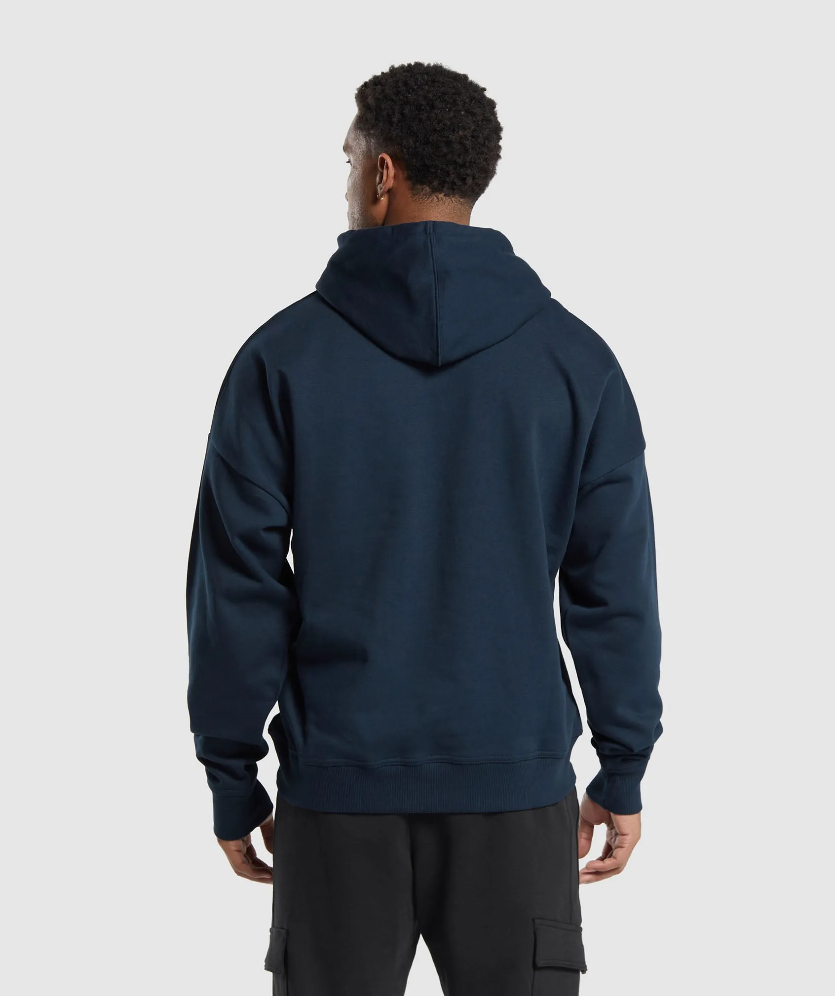 Gymshark Crest Oversized Hoodie - Navy