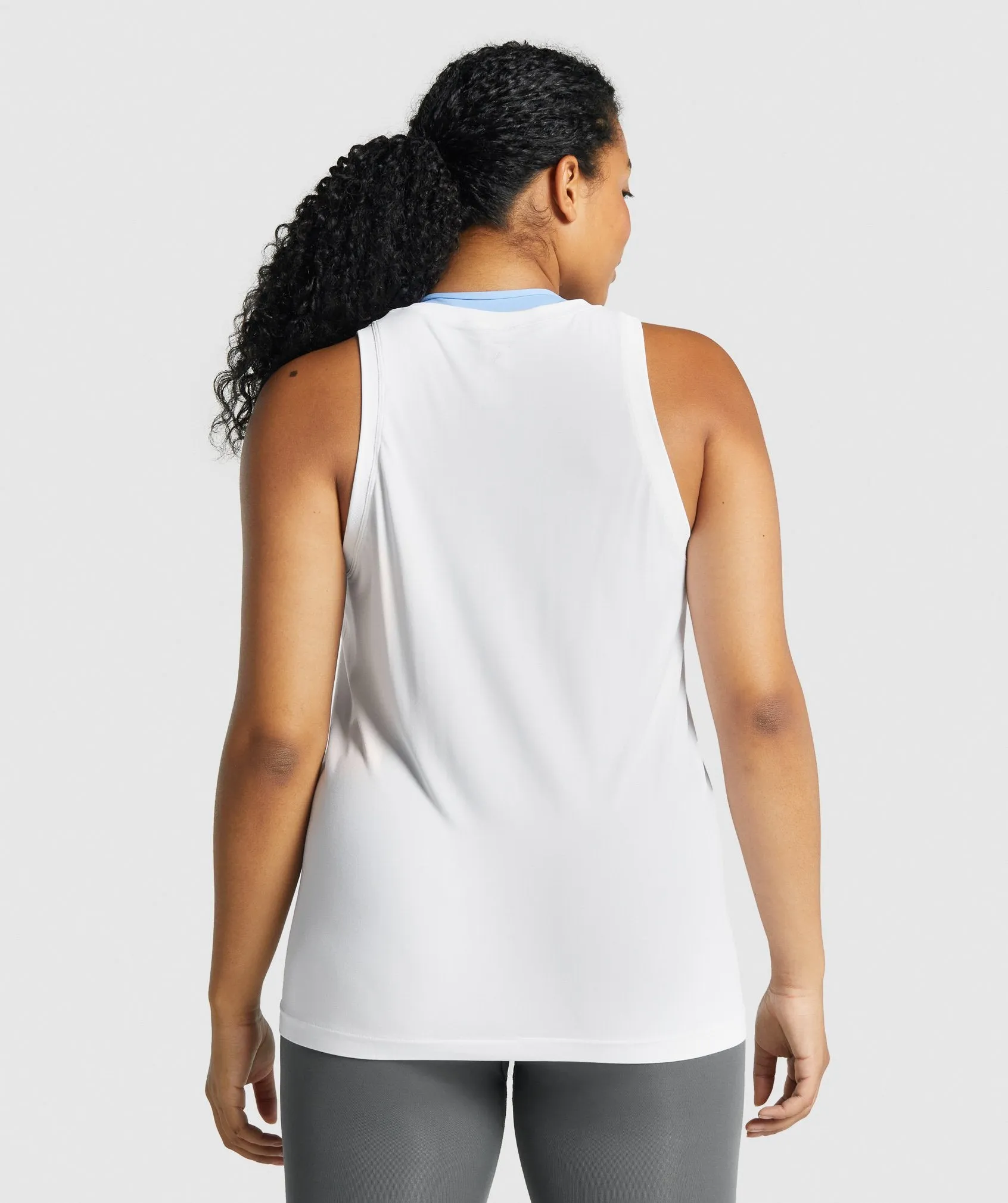 Gymshark Fit Seamless Loose Tank - White