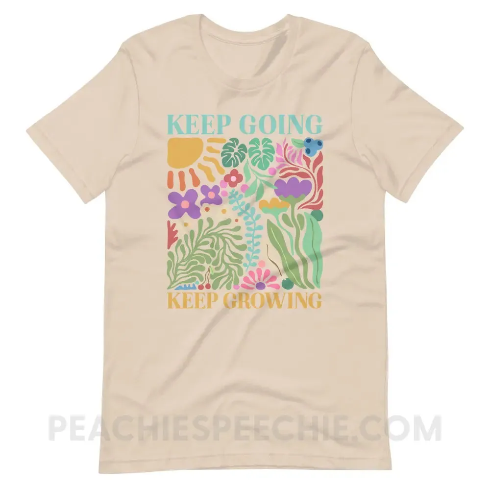 Keep Going Keep Growing Premium Soft Tee