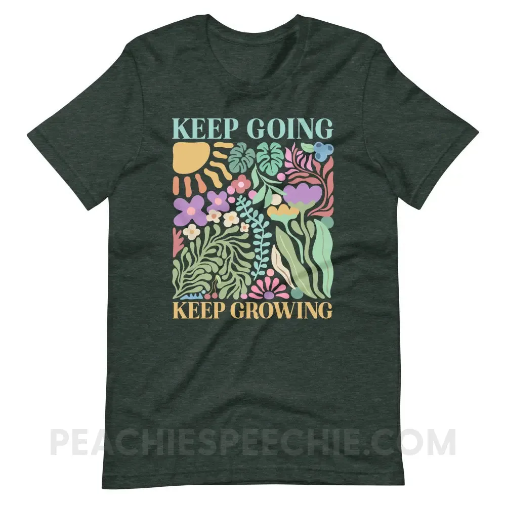 Keep Going Keep Growing Premium Soft Tee