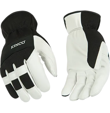 Kinco 103 Pro Series Mechanics Unlined Pearl Premium Goatskin and Synthetic Hybrid Drivers Gloves (One Dozen)