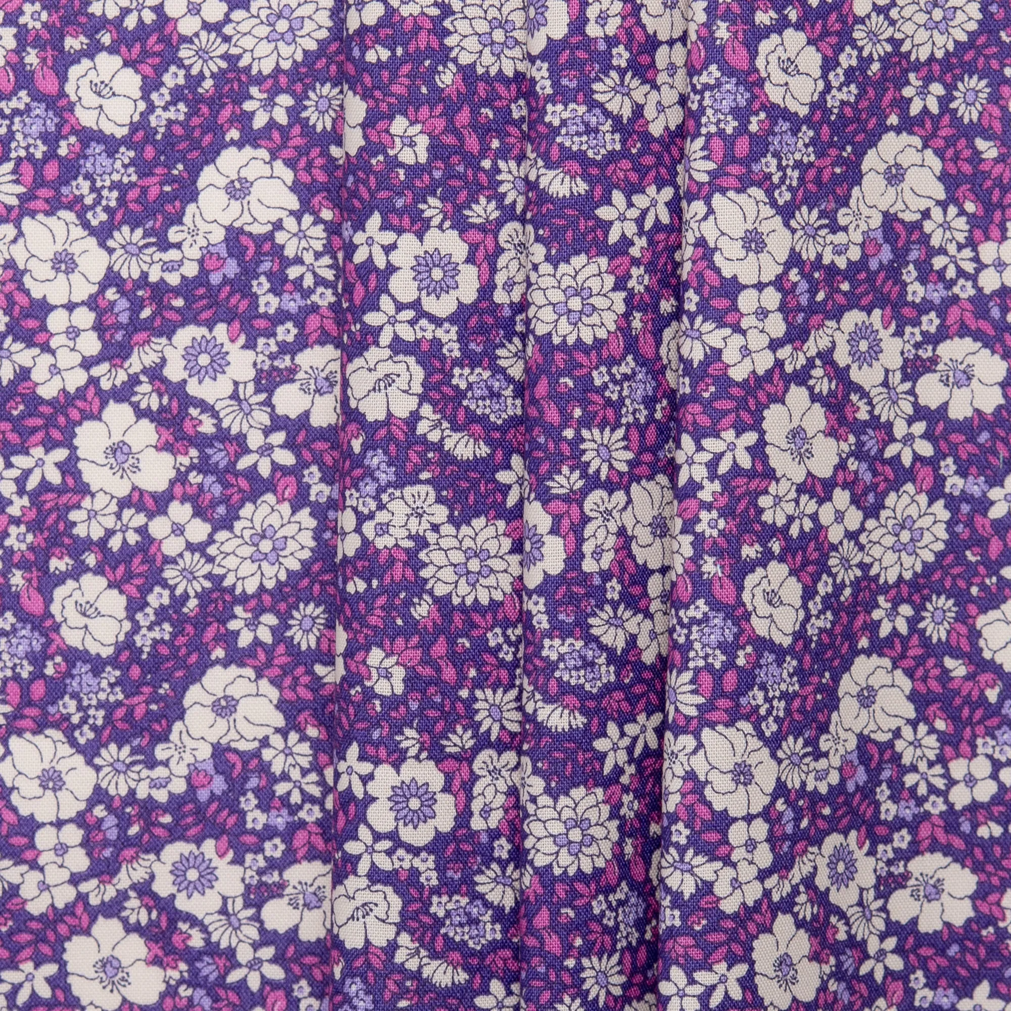 LIBERTY of PARIS Printed Cotton - Bouquet - Grape