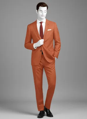 Napolean Runway Orange Wool Suit