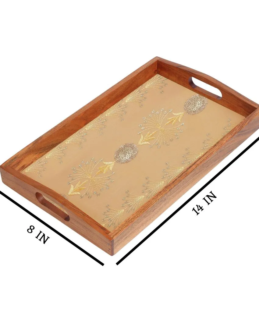 Nature's Finest Handcrafted Wooden Tray | 14 x 8 inches