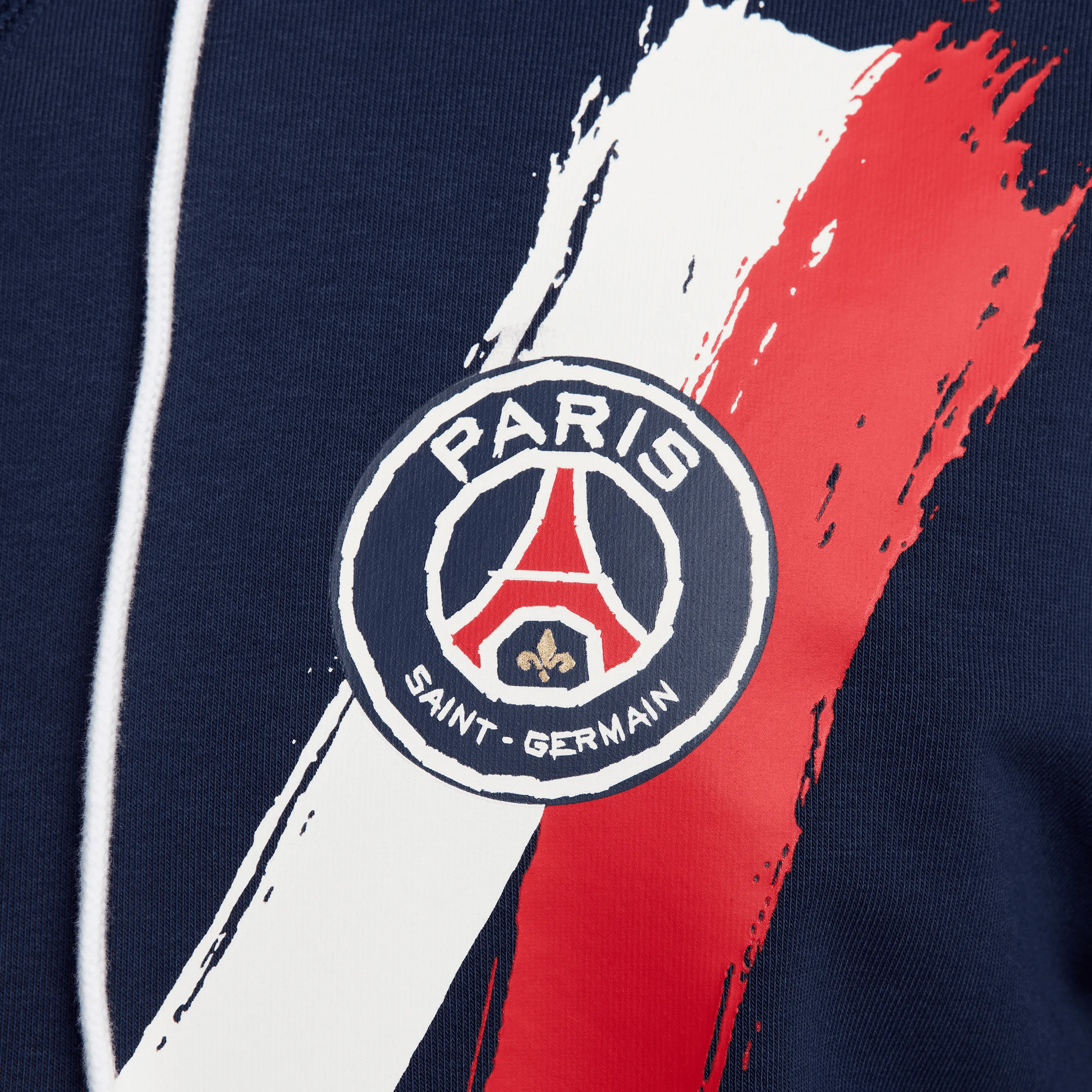 Nike Men's Paris Saint-Germain Dri-FIT Soccer Pullover Hoodie - Navy