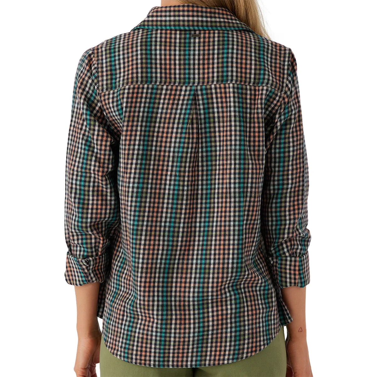 O'Neill Women's Nash Long Sleeve Button-Up Flannel Shirt