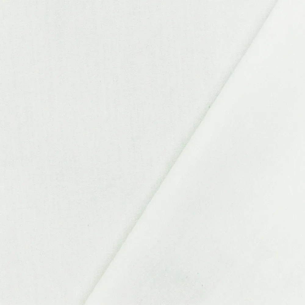 Paper White Solid Polyester Broadcloth Woven Fabric