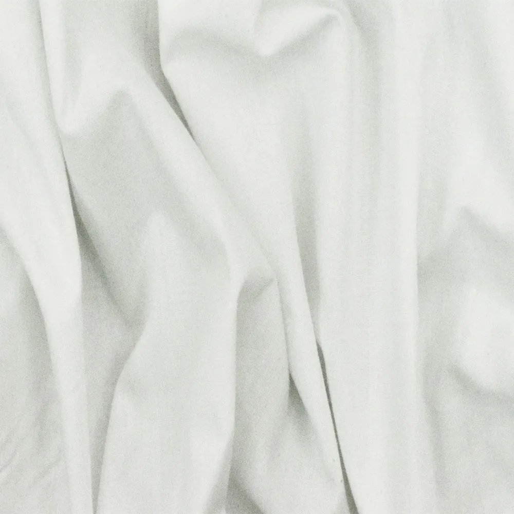 Paper White Solid Polyester Broadcloth Woven Fabric