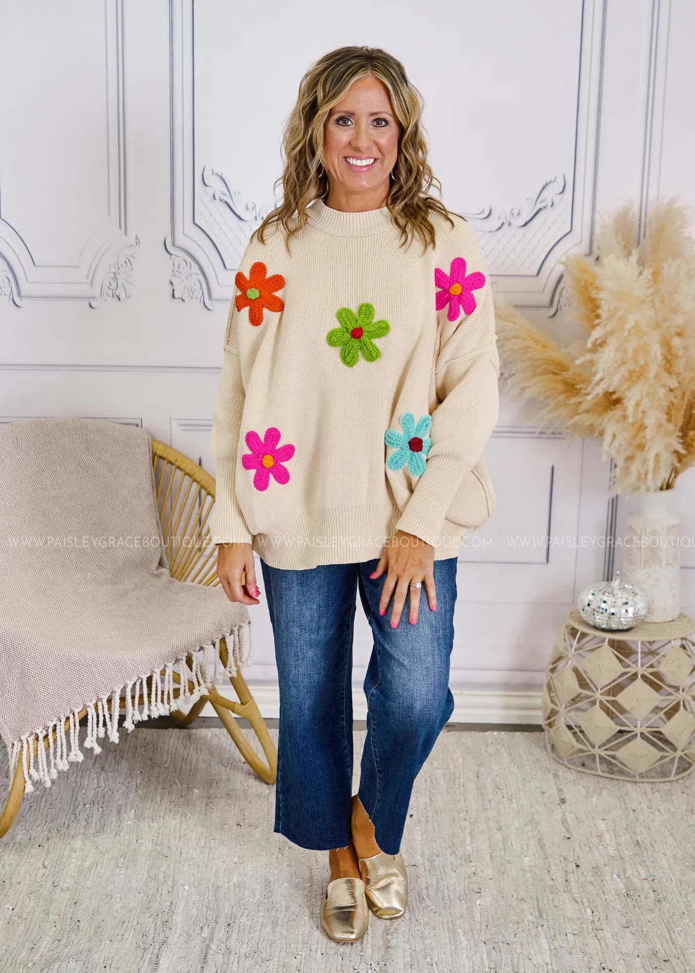 Petal Keepsake Sweater - Natural