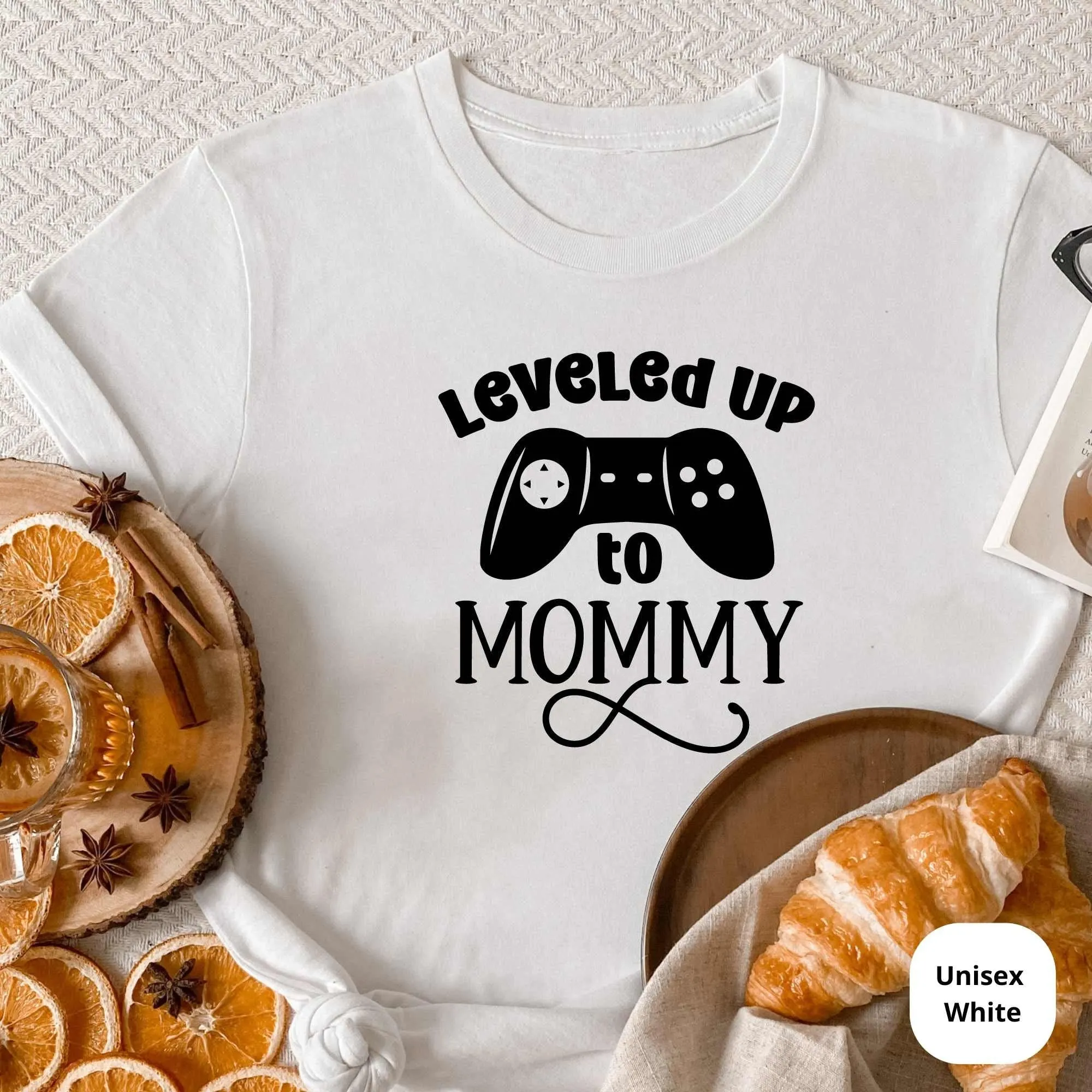 Pregnancy Reveal Shirts, Baby Announcement to Grandparents, Baby Shower Gifts, Video Game Family Matching T-shirts, 1st Time Parents