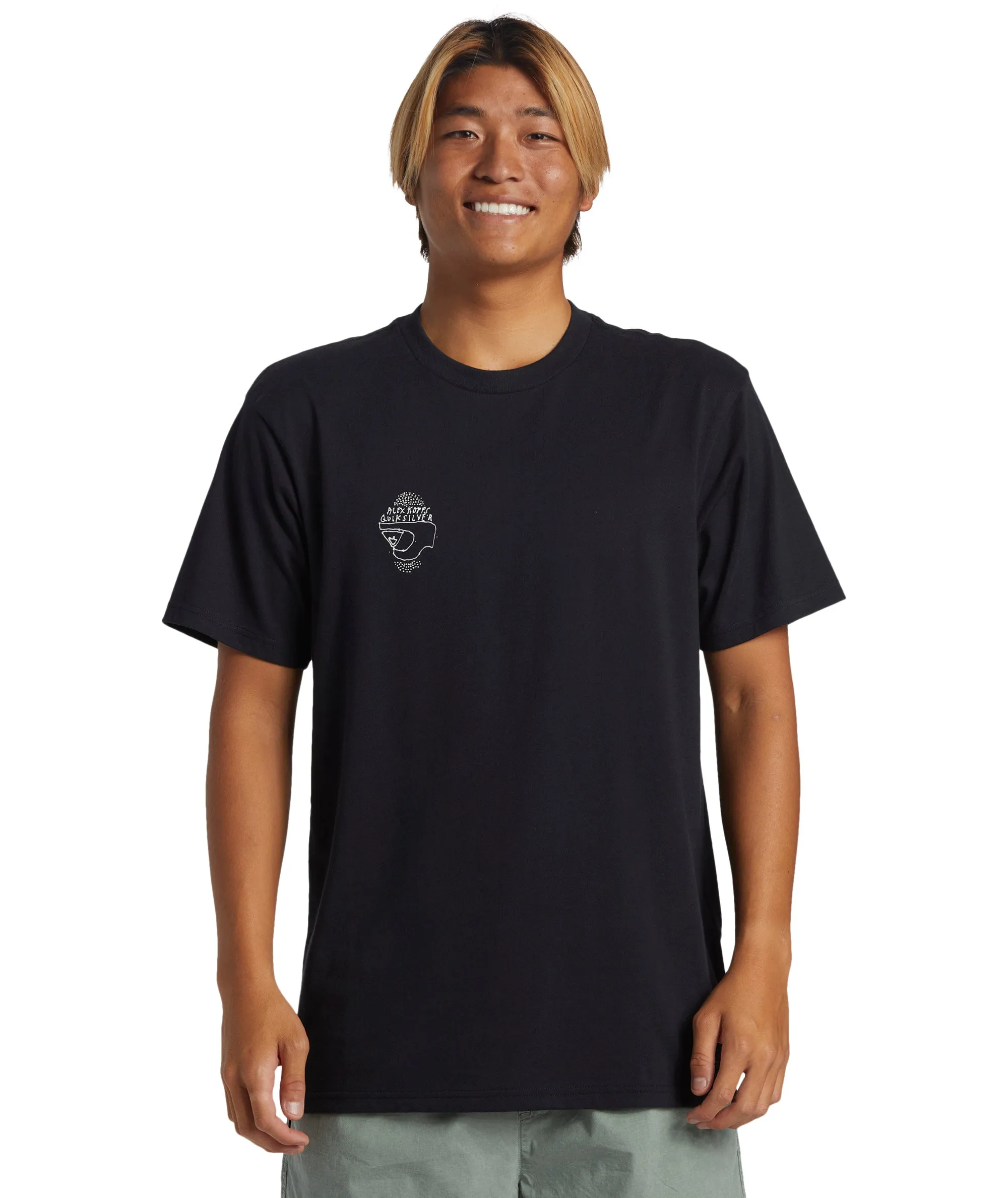 Quiksilver Mens Alex Kopps Can Graphic Print Short Sleeve T-Shirt