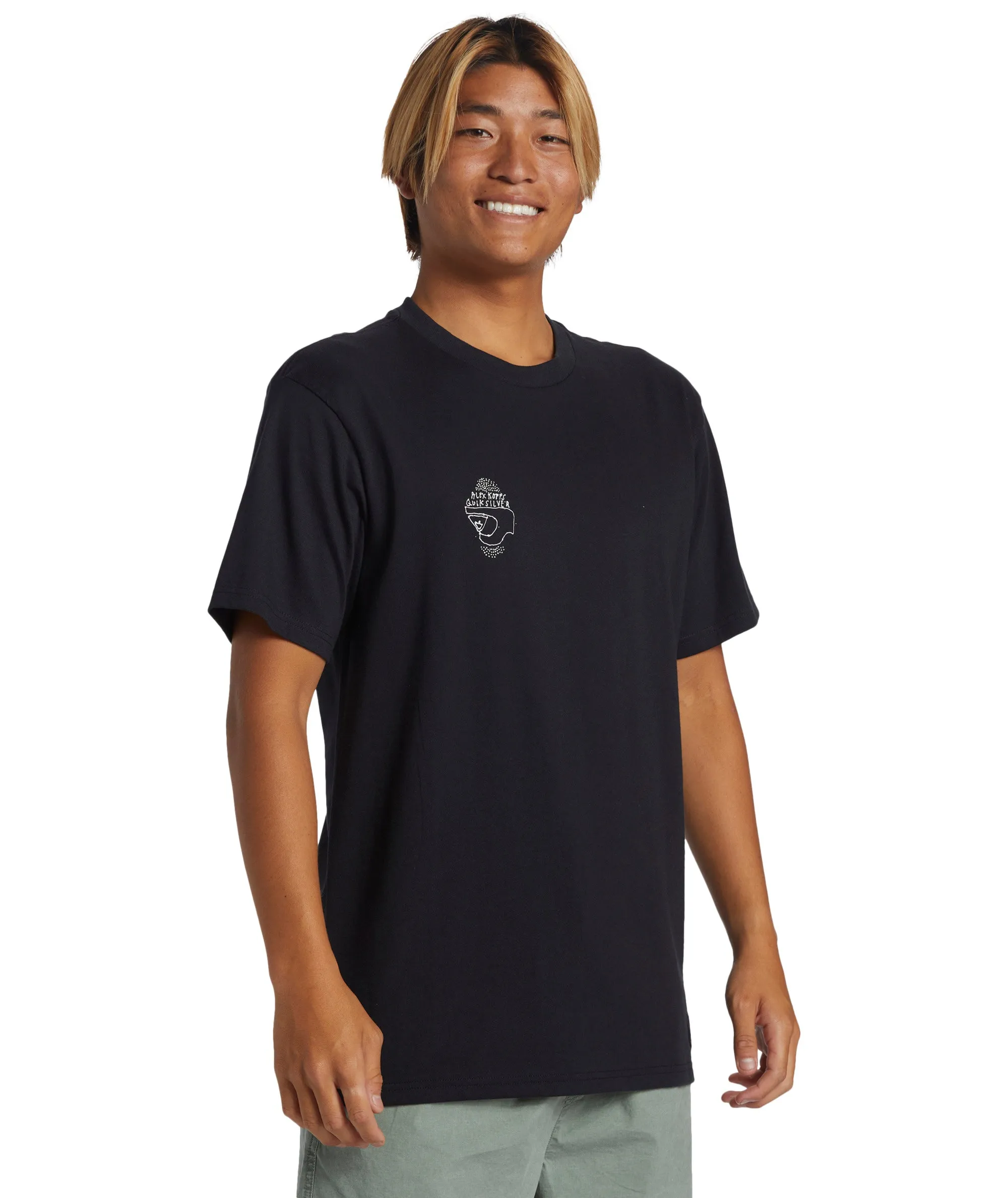 Quiksilver Mens Alex Kopps Can Graphic Print Short Sleeve T-Shirt