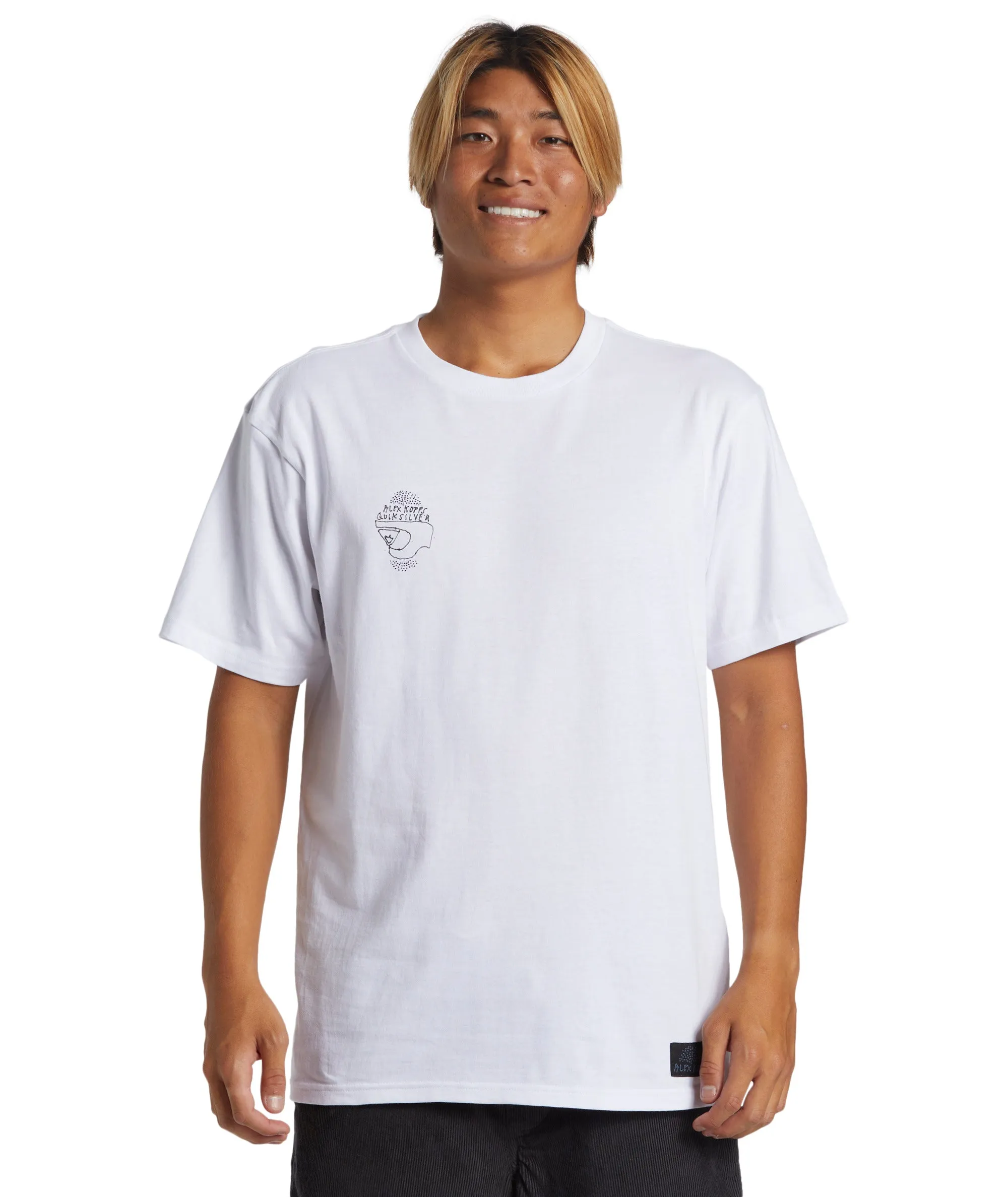 Quiksilver Mens Alex Kopps Can Graphic Print Short Sleeve T-Shirt