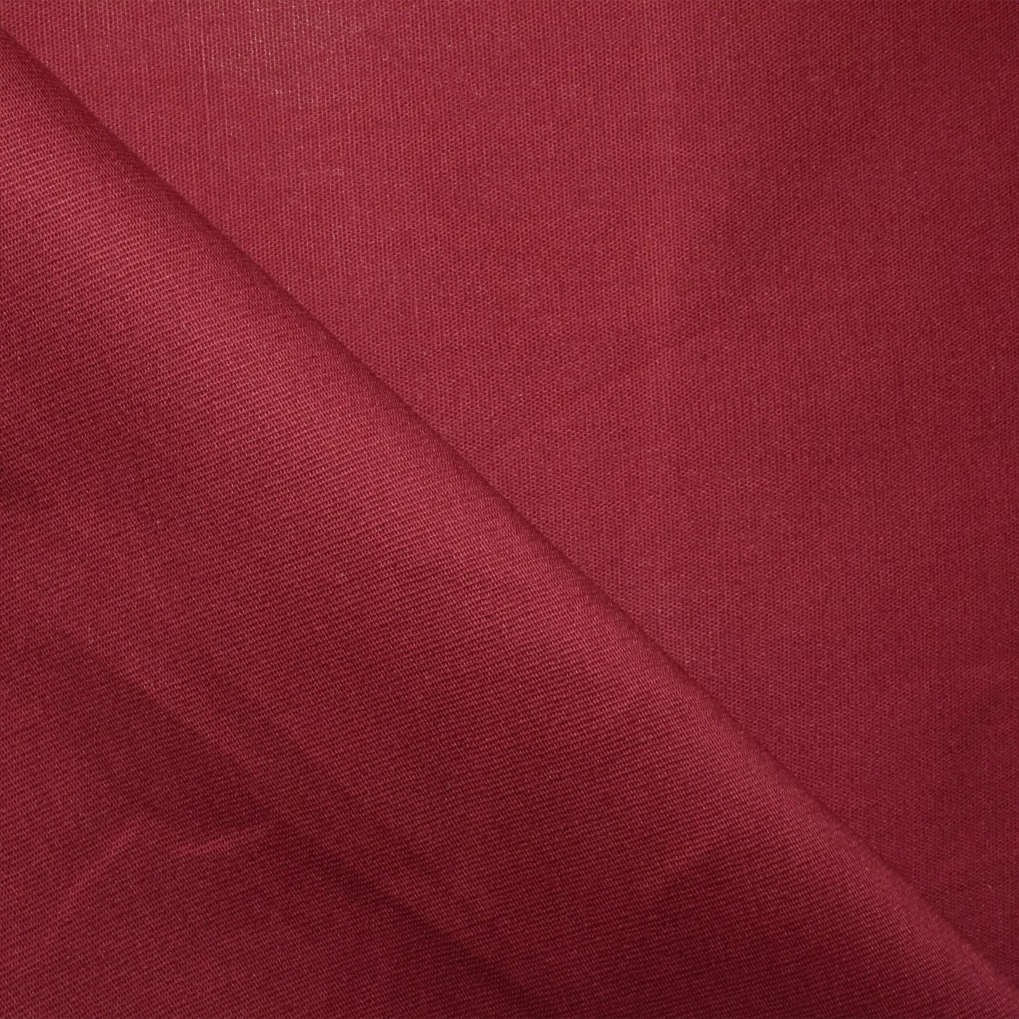 Ruby Red Poplin Stretch Woven Fabric