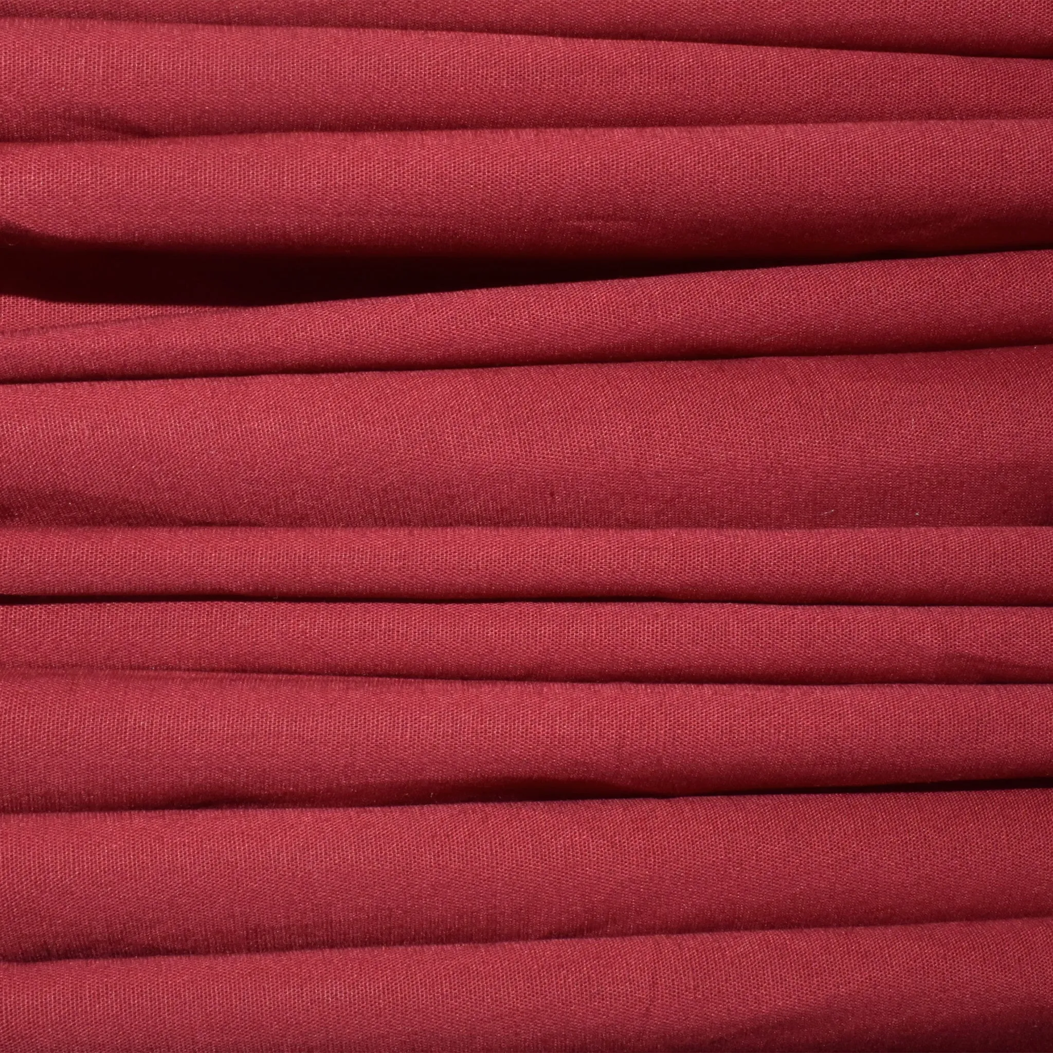 Ruby Red Poplin Stretch Woven Fabric