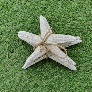 Set 3 Wooden Carved Star2