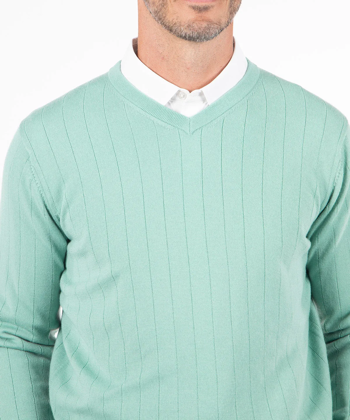 Signature Merino V-neck Pullover Sweater