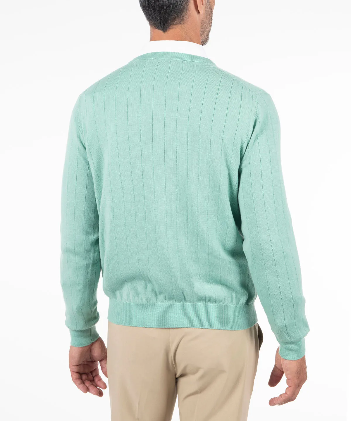 Signature Merino V-neck Pullover Sweater