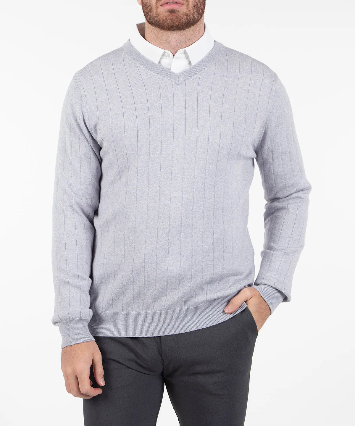 Signature Merino V-neck Pullover Sweater