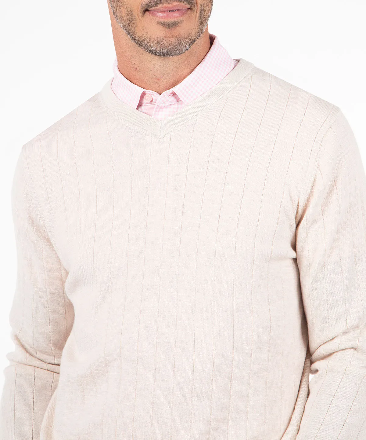 Signature Merino V-neck Pullover Sweater