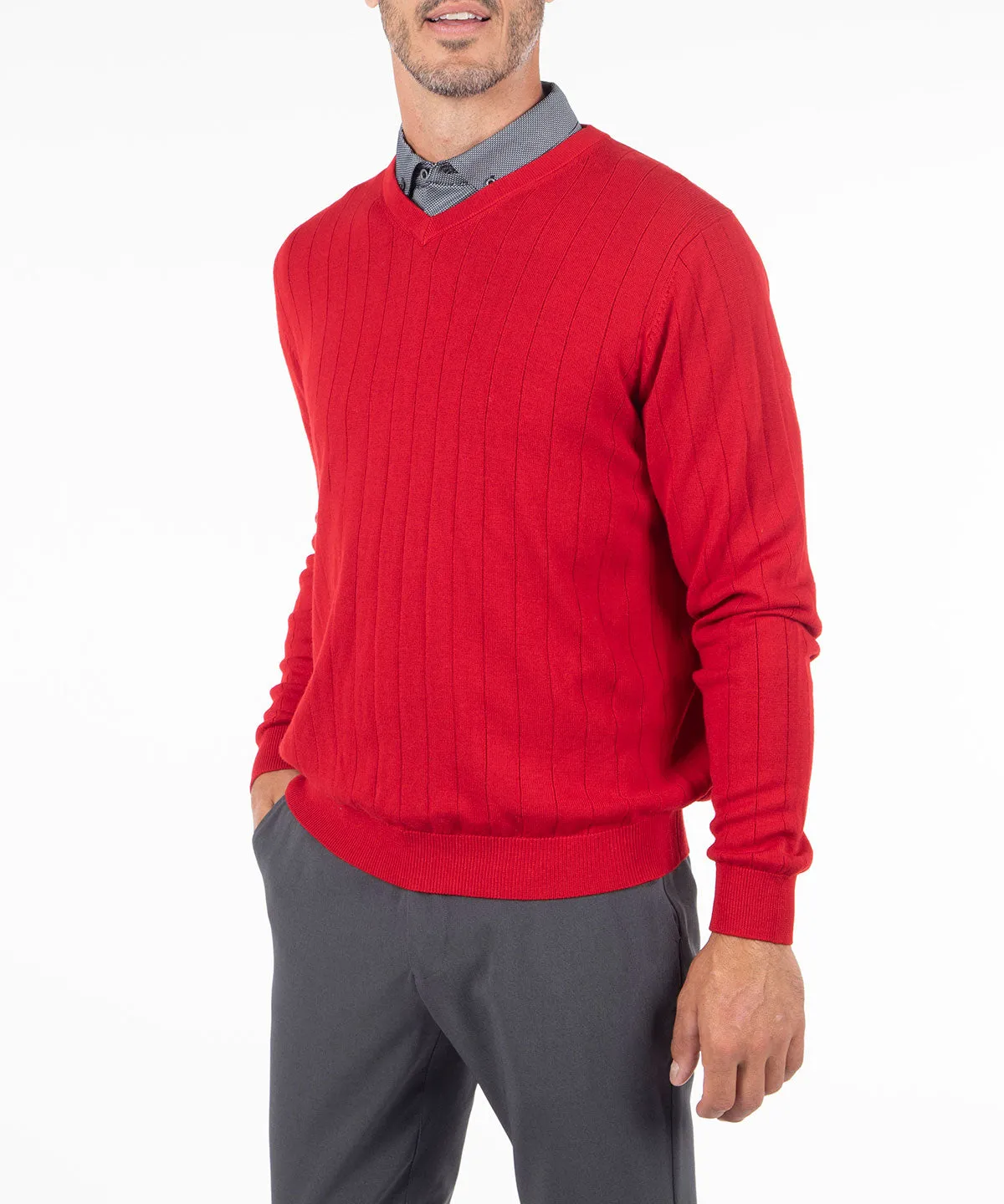 Signature Merino V-neck Pullover Sweater