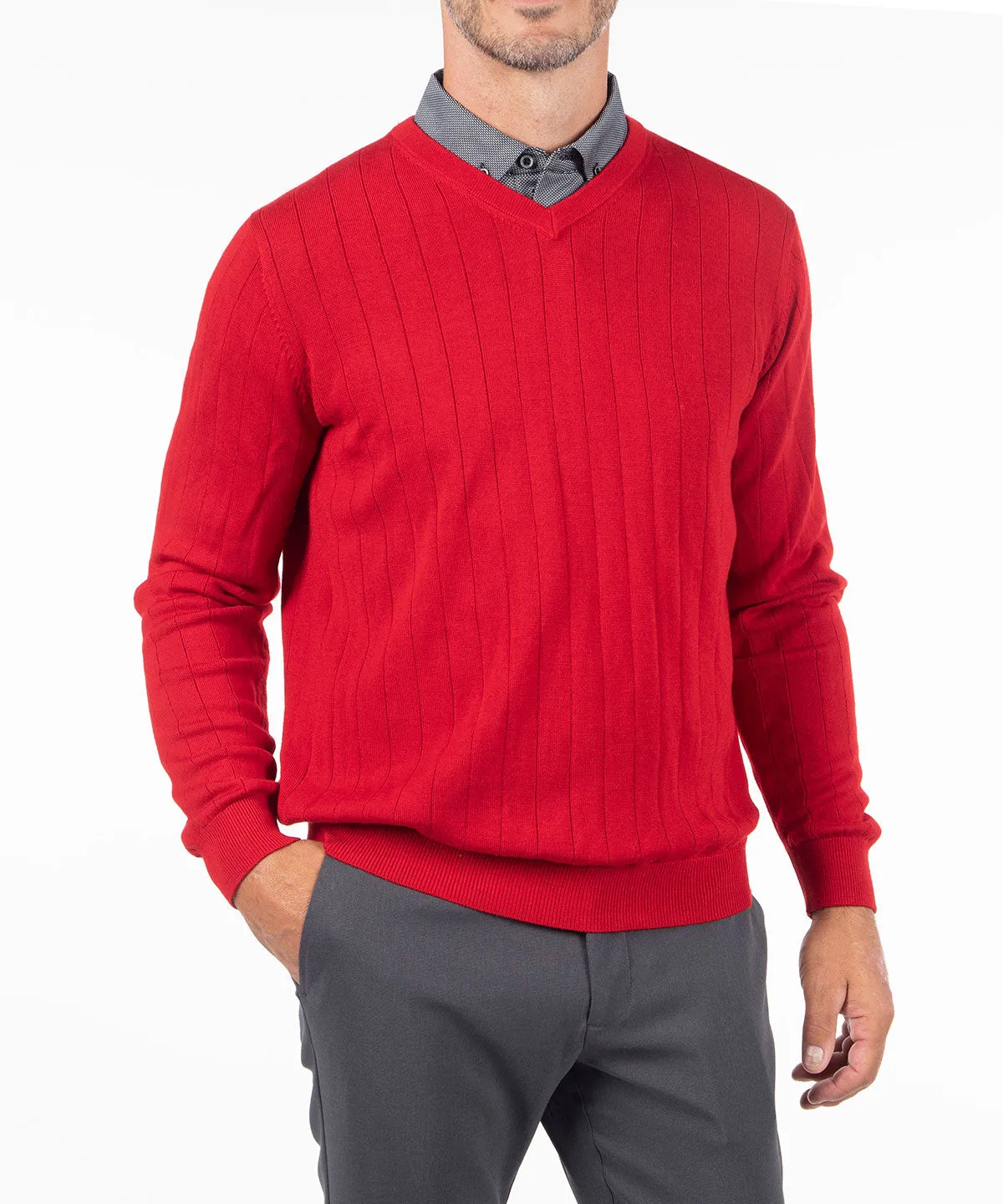 Signature Merino V-neck Pullover Sweater