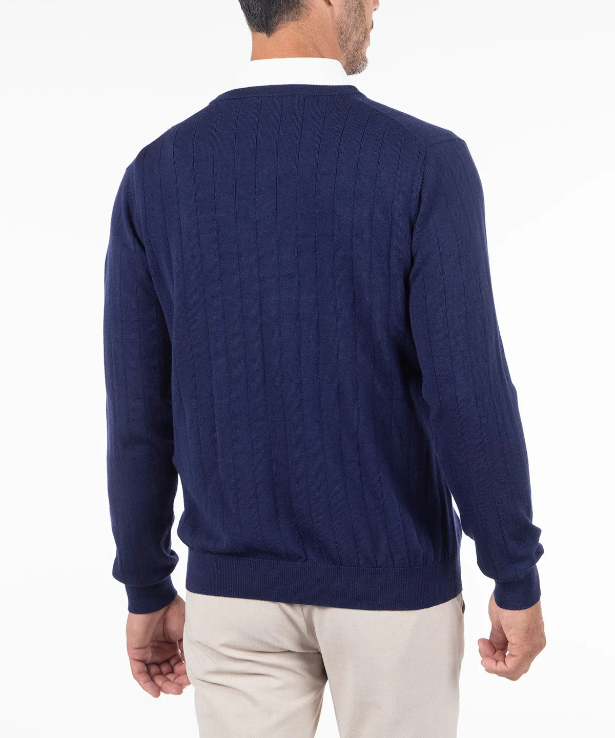 Signature Merino V-neck Pullover Sweater