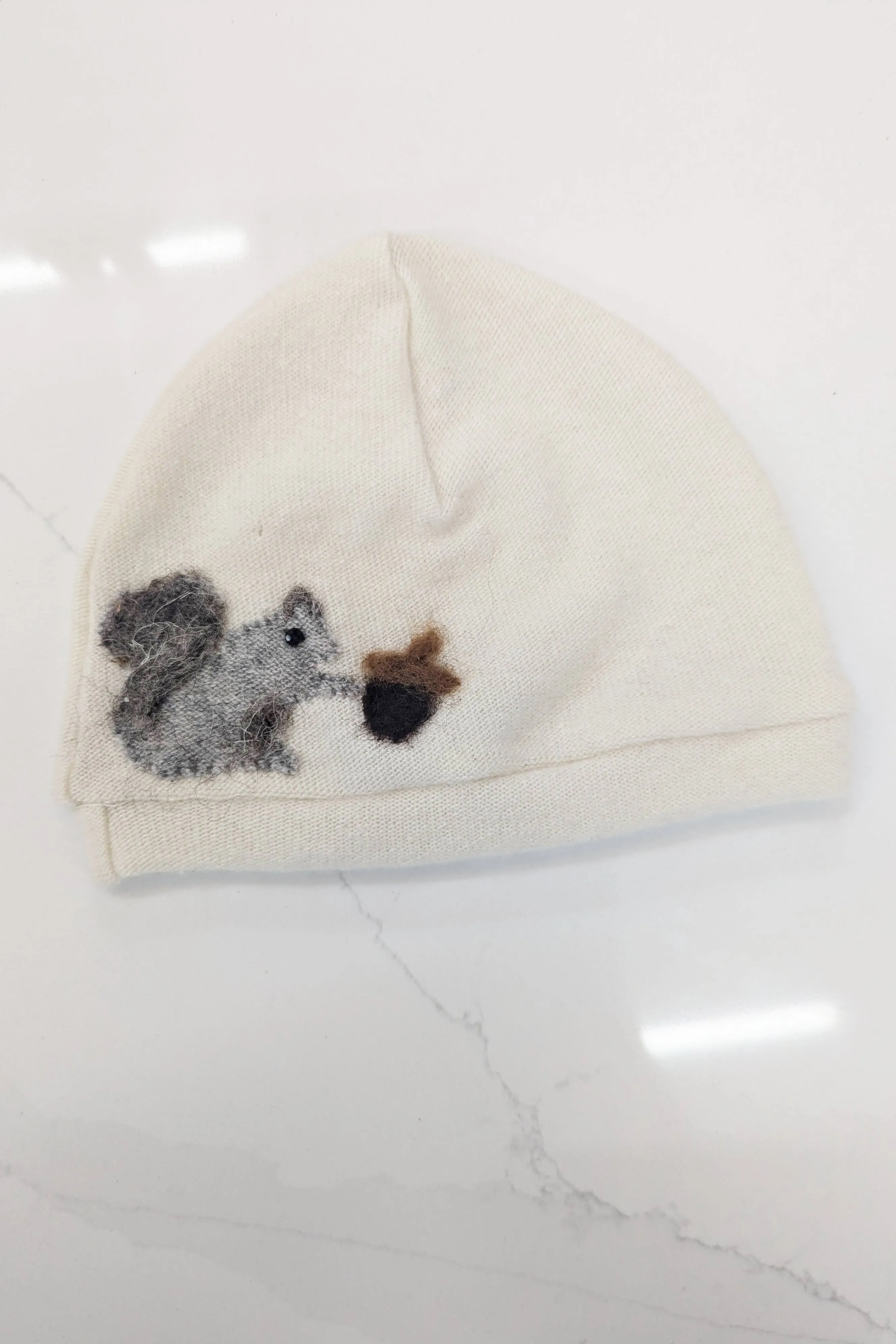 Squirrel Cashmere Hat - Baby